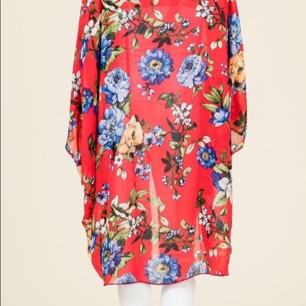 🌺PLUS floral kimono🌺 - Picture 4 of 4